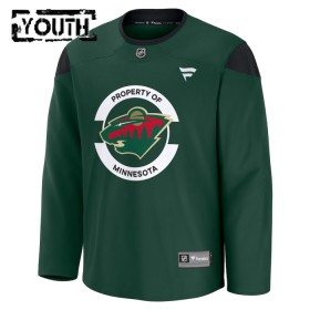 Dresovi Minnesota Wild 2024-25 Fanatics Team Practice Custom Zelena - Dječji